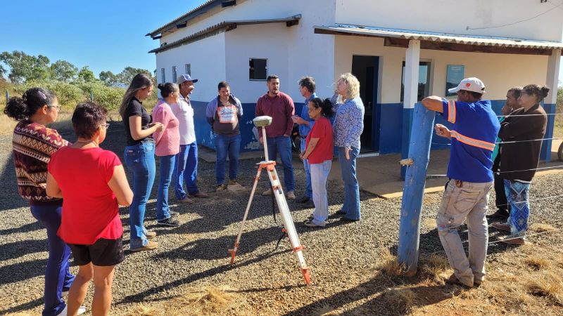 Prefeitura de Perdizes deu início a marcação de pontos no Assentamento Santa Luzia